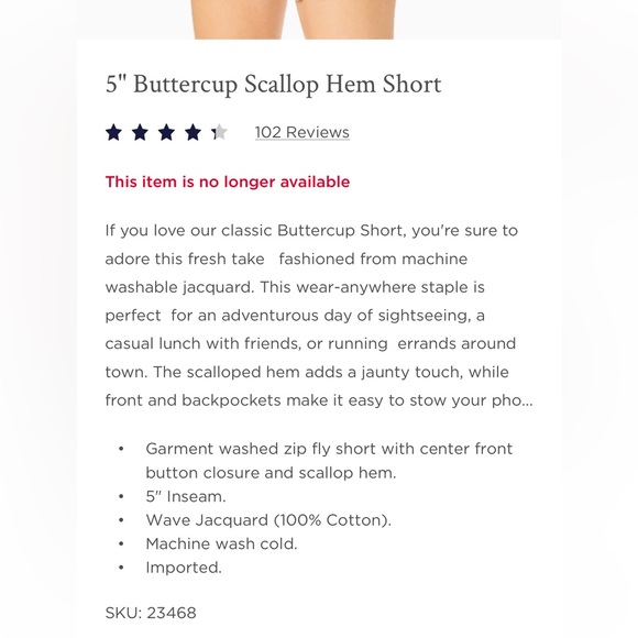 NWOT Lilly Pulitzer Buttercup Scallop Shorts - Picture 3 of 9